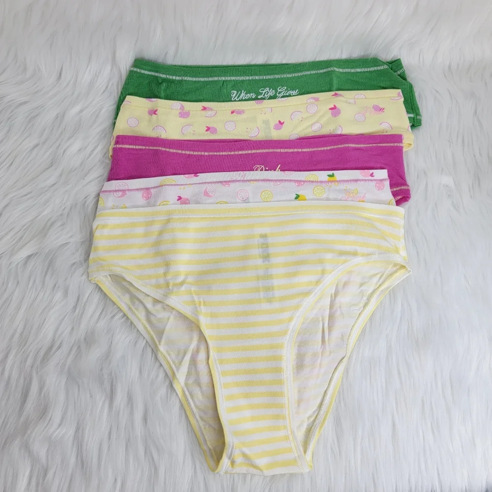 PINK Victoria's Secret Cotton Cheeky Panty 5 Pack. - Picture 3 of 3